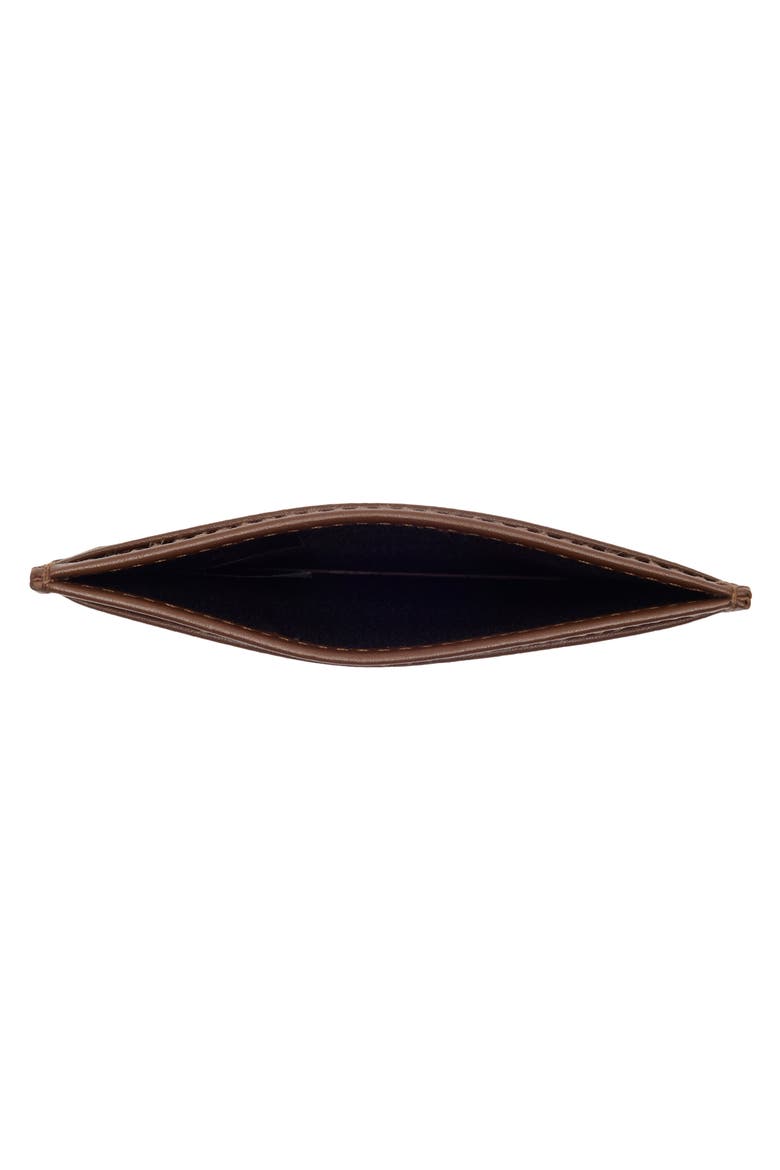 Randy Leather Card Case Randy Leather Card Case, Alternate, color, MEDIUM BROWN