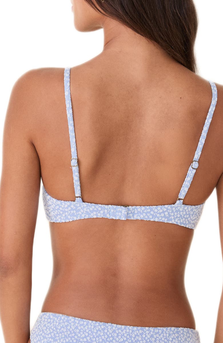 Andie The Santorini Knotted Bikini Top, Alternate, color, Misty