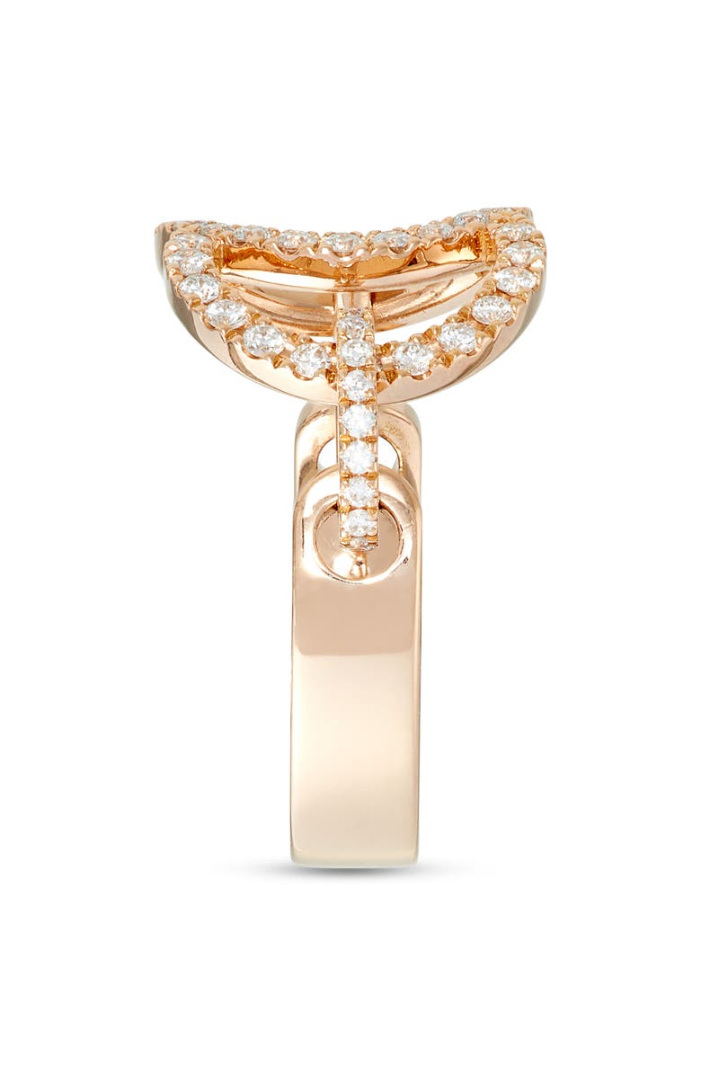 COURBET Celeste Lab Created Diamond Rose Gold Ring, Alternate, color, 