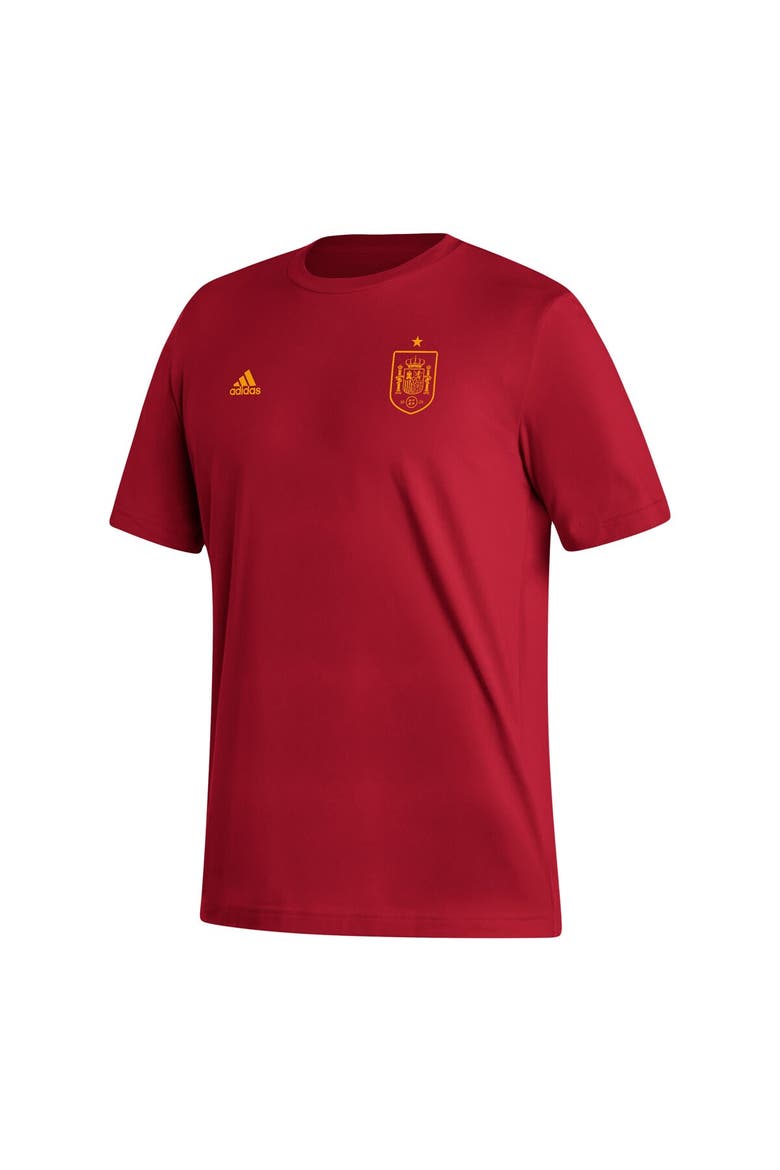 Men's adidas Red Spain National Team Crest T-Shirt, Alternate, color, Red