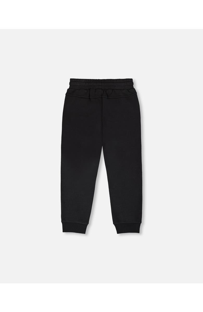 Deux par Deux French Terry Sweatpants with Cross Seams, Alternate, color, Black