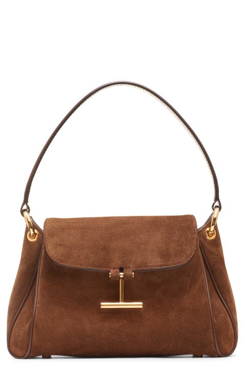 ハンドバッグ TOM FORD 'Ocelot' handbag TOM FORD Ocelot medium leather-trimmed ocelot-print brushed