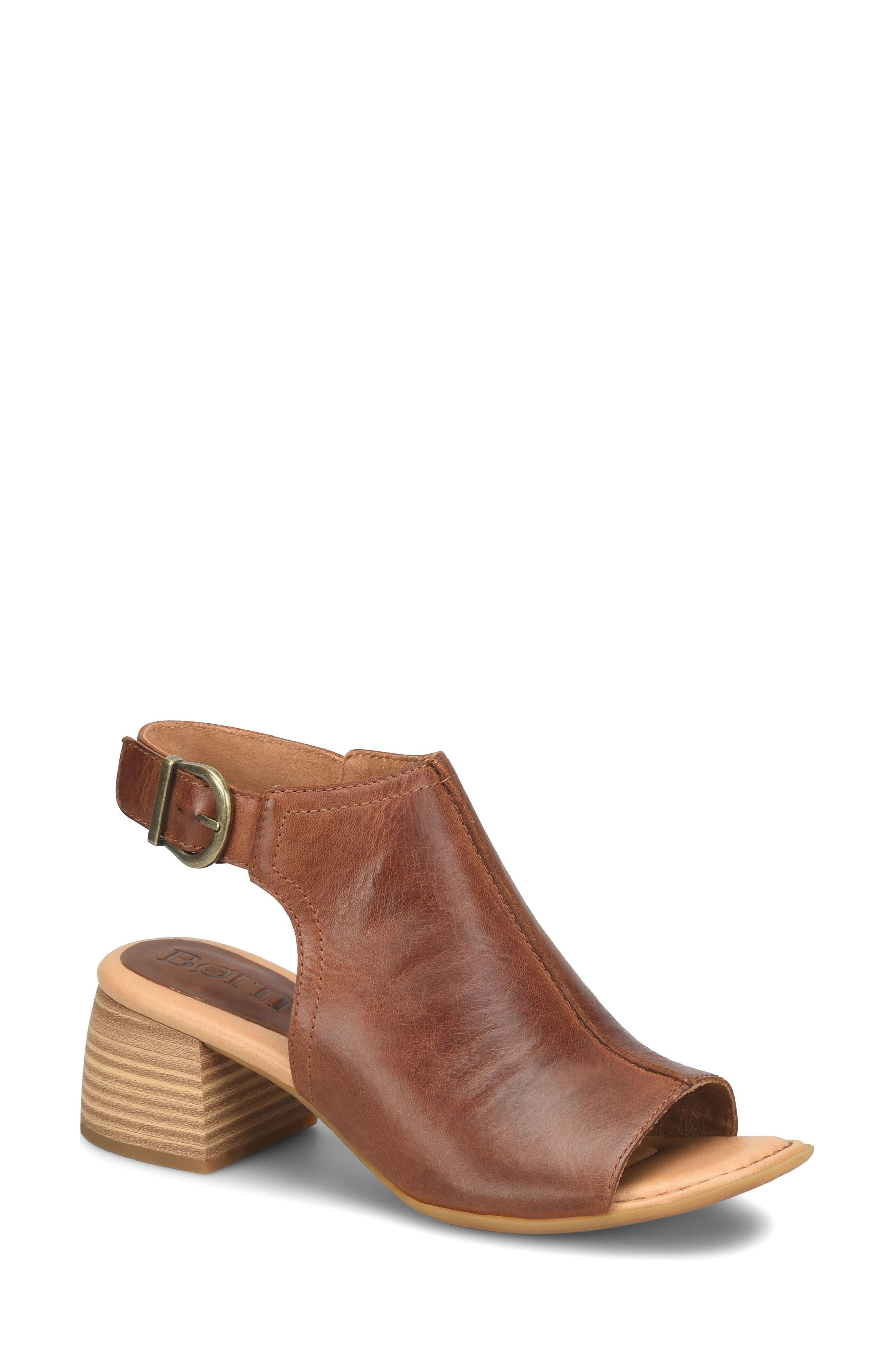 Sage Sandal, Main, color, BROWN LEATHER