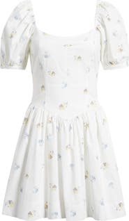 WAYF Fiona Short Sleeve Minidress