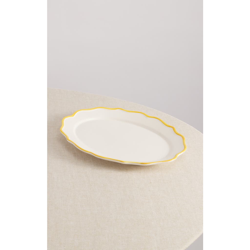 Maison Madison Home Oval Platter 15,5'' In Giovanna