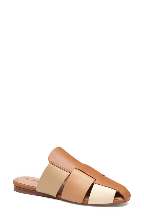 Claire Leather Fisherman Mule Sandal (Women)