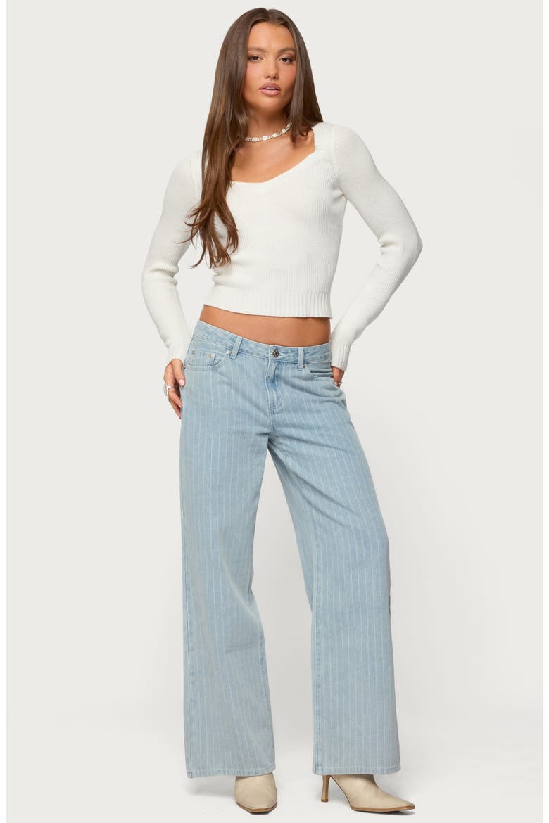 Maliah Ribbed Crop Sweater, Alternate, color, WHITE