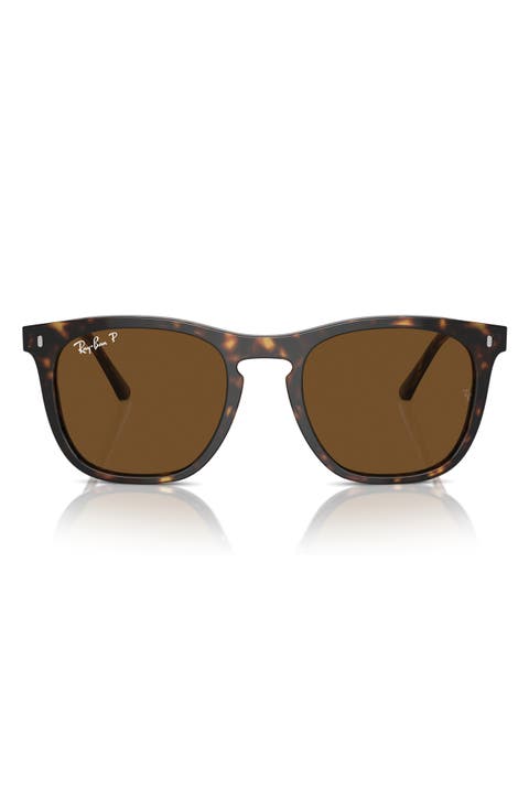 53mm Polarized Square Sunglasses