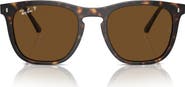 Ray-Ban 53mm Polarized Square Sunglasses