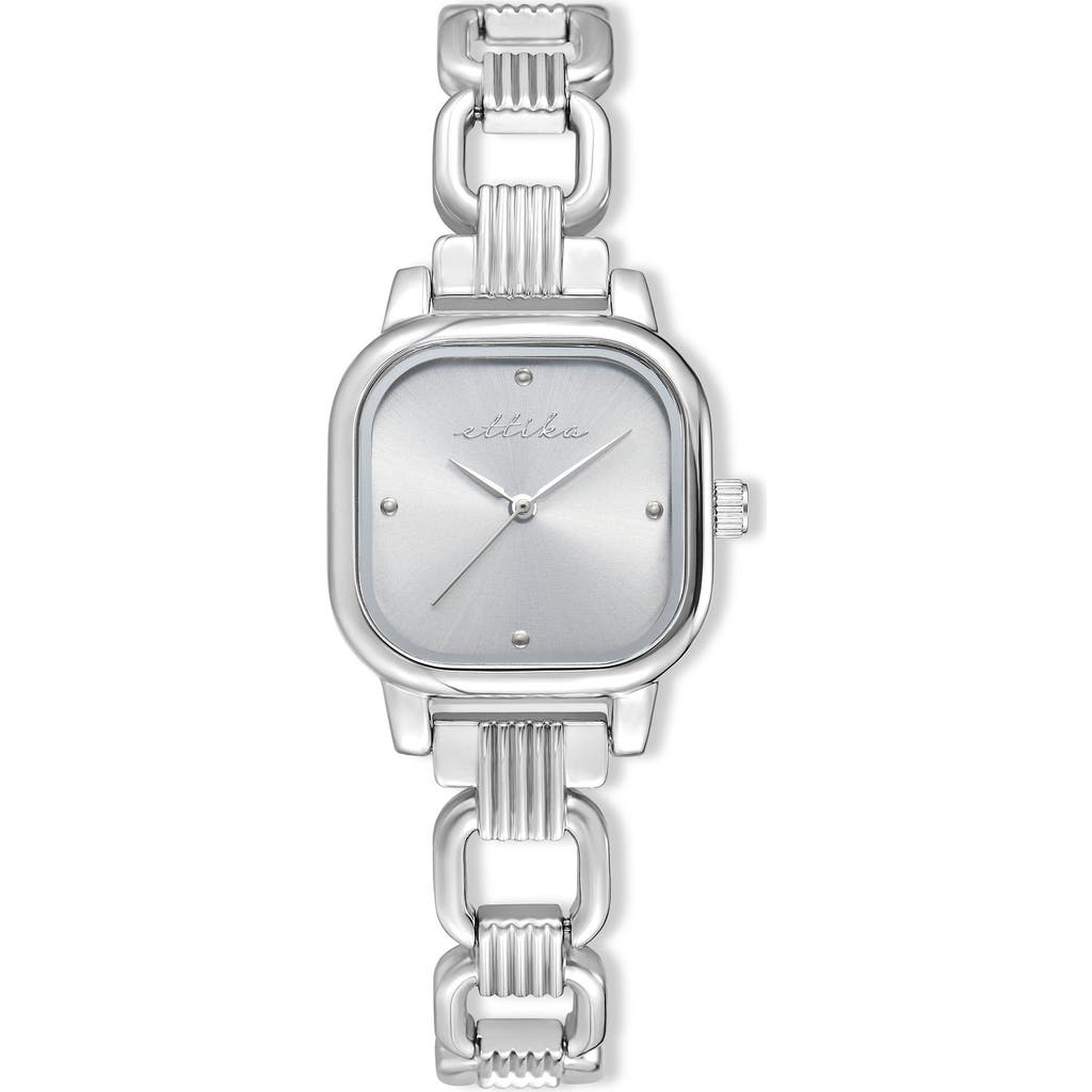Ettika Square Bracelet Watch In Metallic