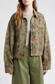 Damson Madder Stacia Overdye Tulip Organic Cotton Denim Jacket