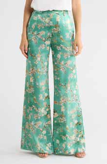 Pilar Wide Leg Silk Pants