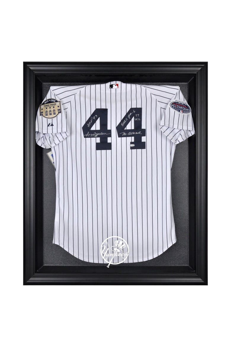FANATICS AUTHENTIC New York Yankees Black Framed Logo Jersey Display Case, Main, color,