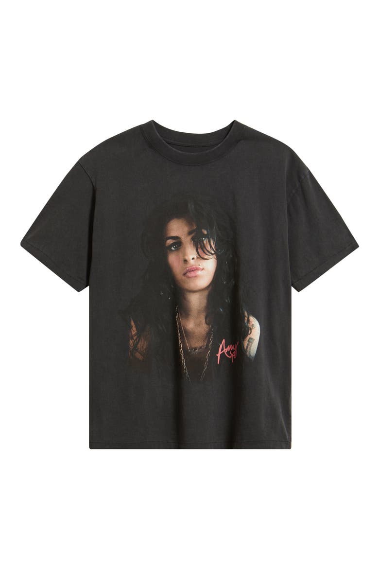 Oversize Amy Winehouse Graphic T-Shirt, Alternate, color, BLACK WASH