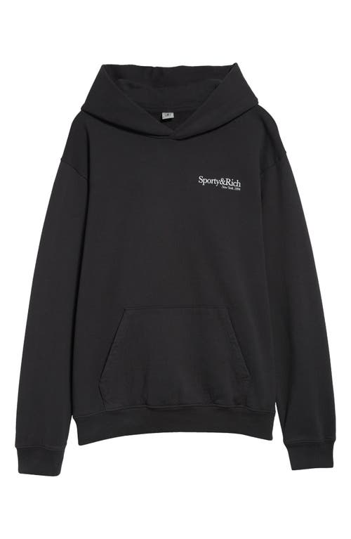 Sporty And Rich Sporty & Rich Hwcny Oversize Cotton Fleece Graphic Hoodie