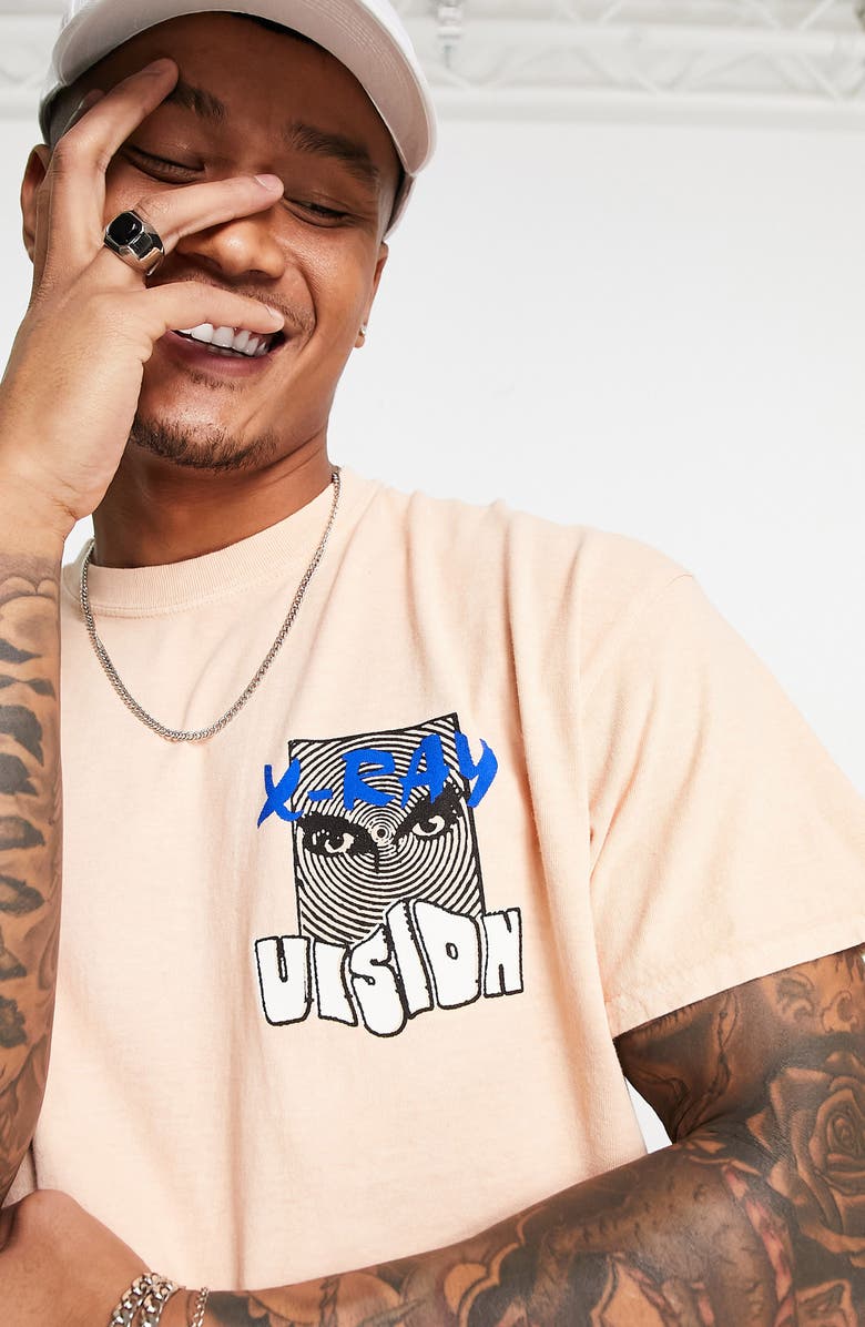 Topman X-Ray Vision Oversize Graphic Tee, Alternate, color, 