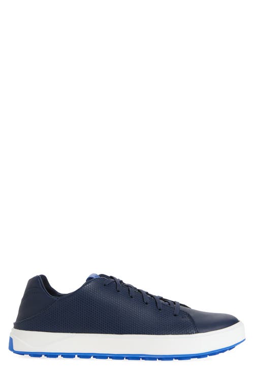 Olukai Wai'alae Waterproof Leather Golf Shoe In Blue