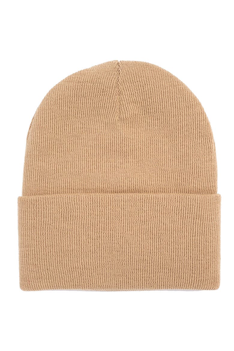 Desert Embroidered Polo Beanie, Alternate, color, Vintage Khaki