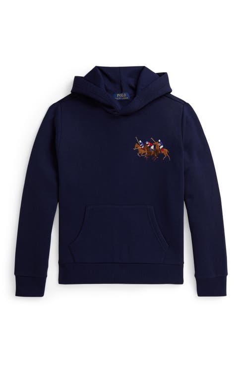 Kids' Athletic Embroidered Fleece Zip-Up Hoodie (Big Kid)