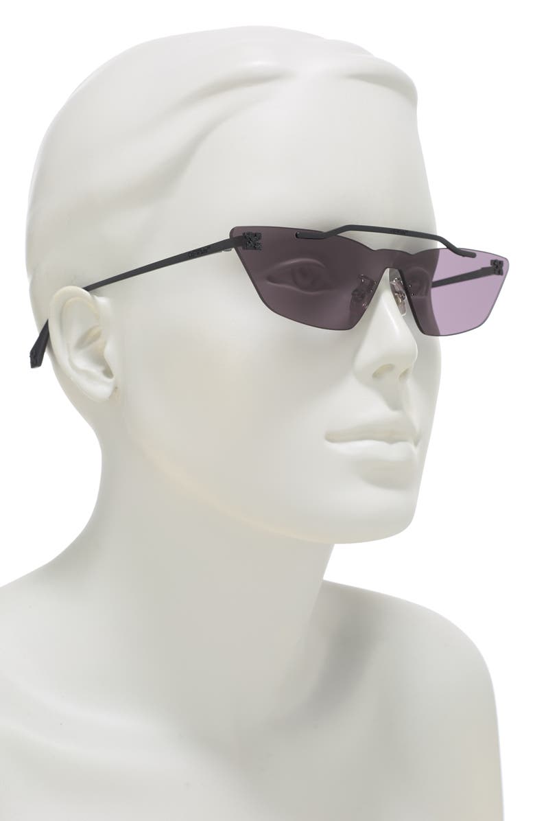Off-White 0mm Cat Eye Sunglasses, Alternate, color, 