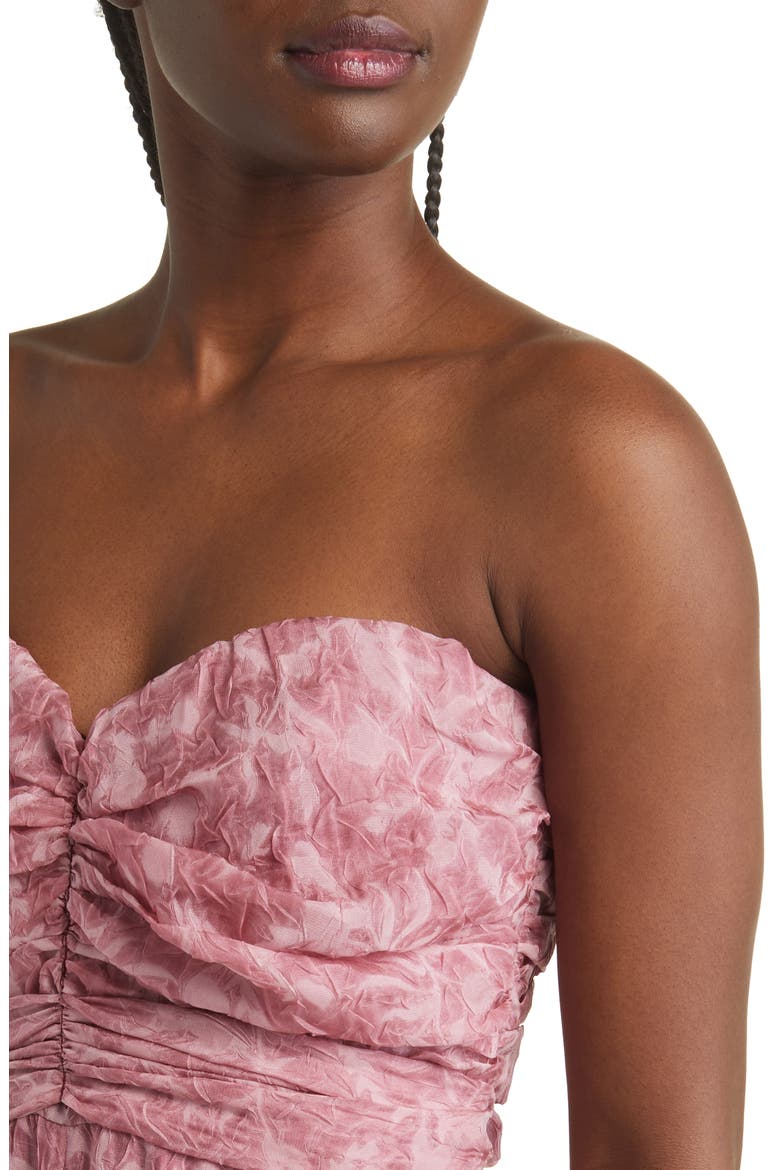 Lasting Love Textured Organza Strapless Jumpsuit, Alternate, color, MAUVE