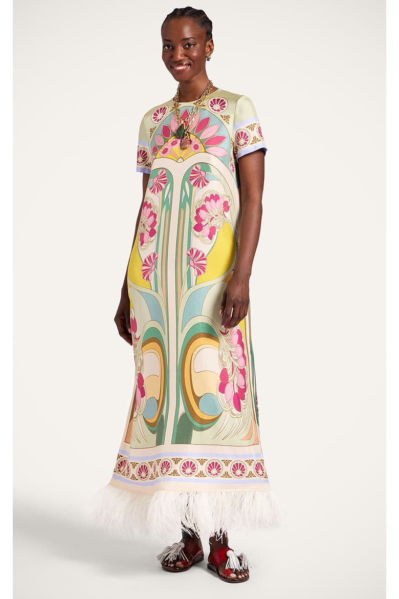 Swing Dress, Alternate, color, Tulip Placée Green