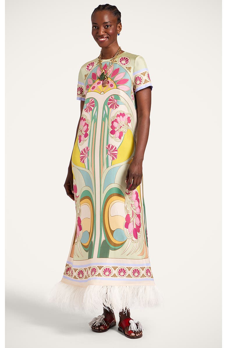 La DoubleJ Swing Dress, Alternate, color, Tulip Placée Green