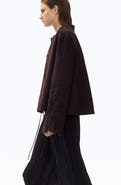 H&M Twill Jacket With Eyelet Embroidery