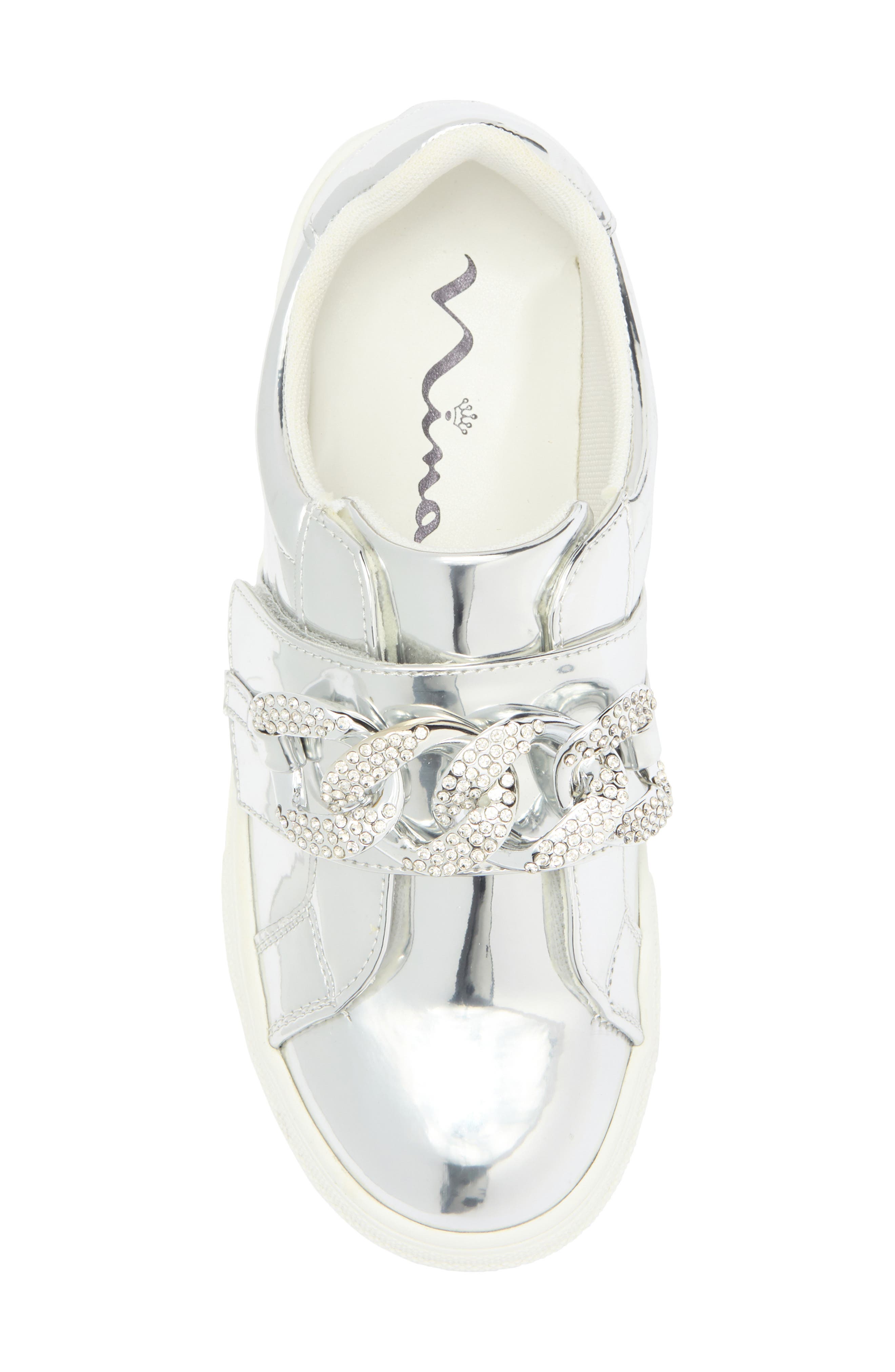 Nina Kids' Emaleigh Sneaker, Alternate, color, Silver