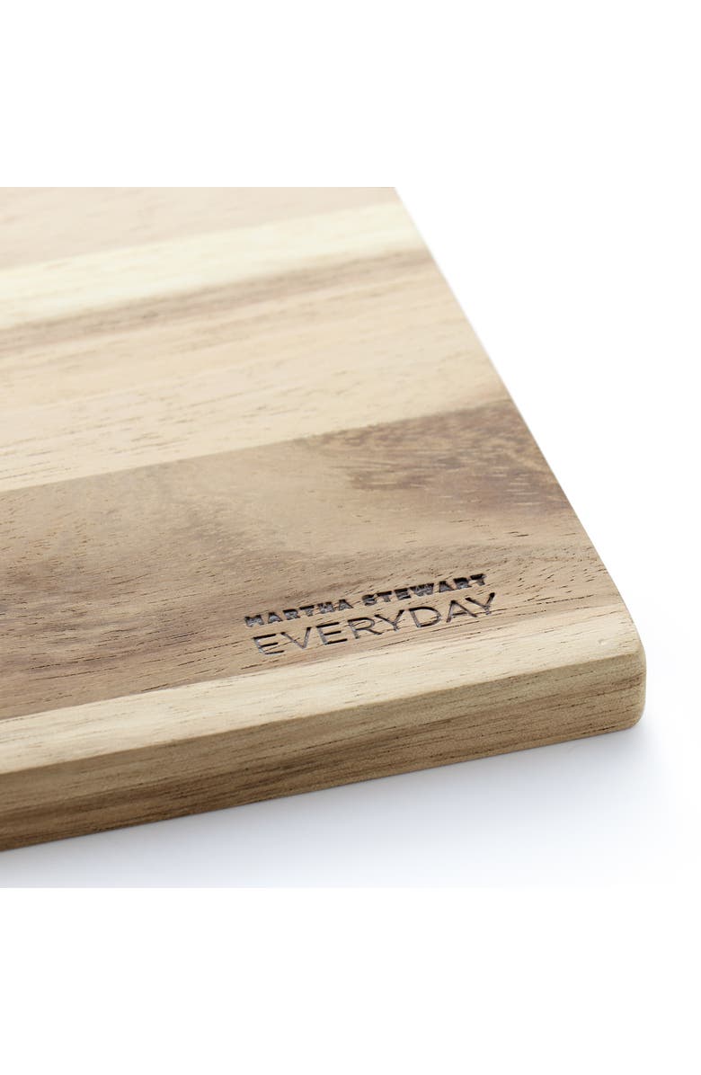 Martha Stewart Everyday Westhaven 15 x 11 Inch Rectangle Acacia Wood Cutting Board, Alternate, color, Brown