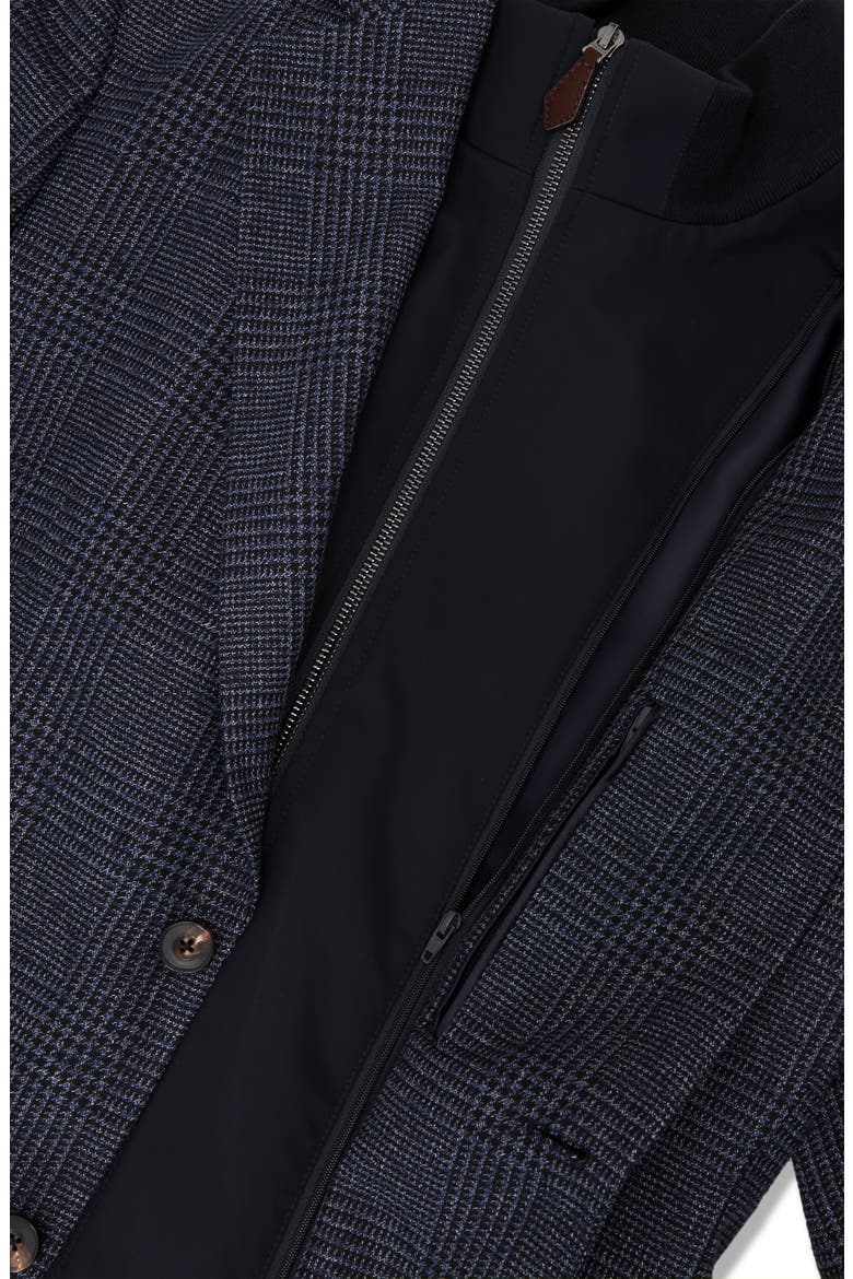 Kyle Tailored Fit Sport Coat with Gilet Insert, Alternate, color, NAVY