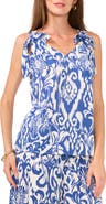 Vince Camuto V-Neck Bow Strap Sleeveless Top