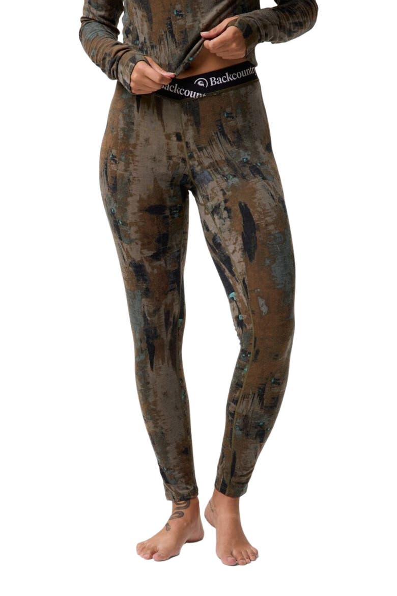 Cedars Rws Merino Lt-Wt Baselayer V-Waist Bottom - Women's, Alternate, color, Camo Pendula Print