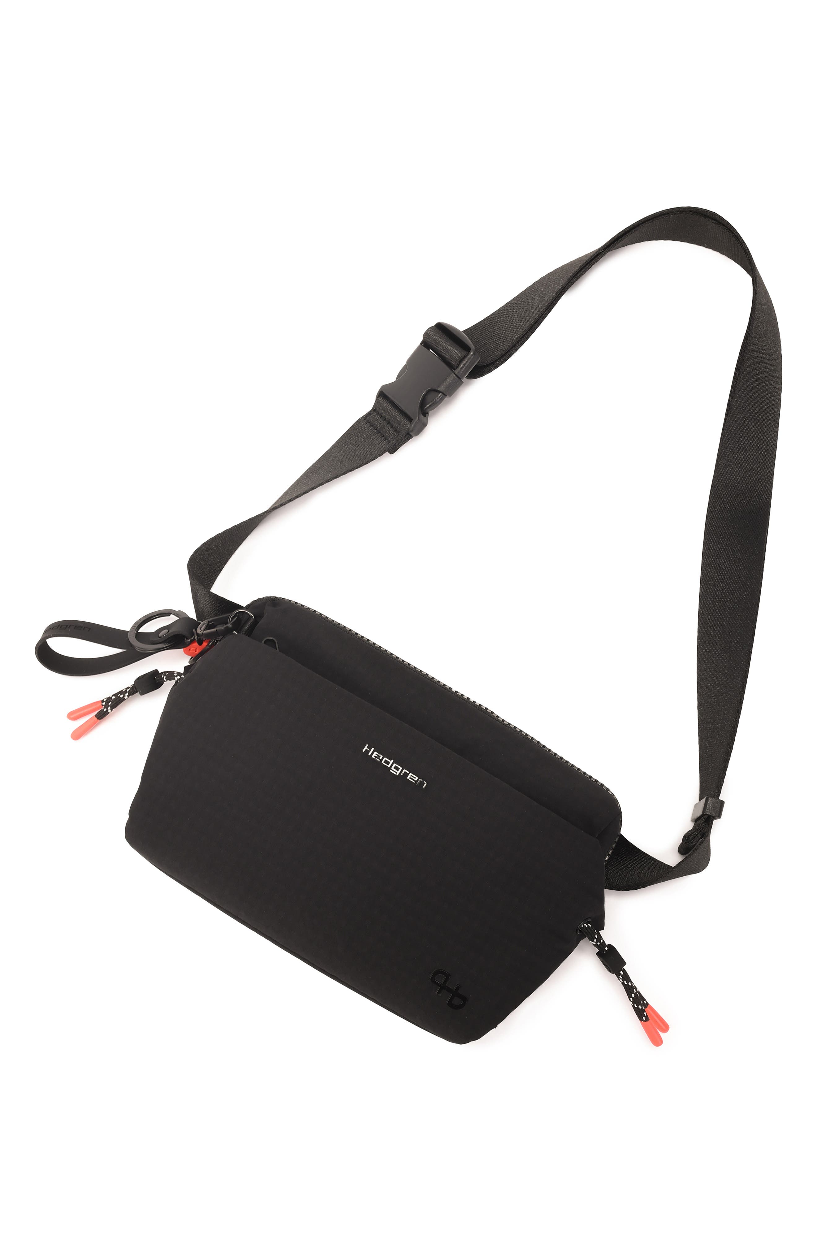 Hedgren Jun Water Repellent Belt Bag, Alternate, color, Black