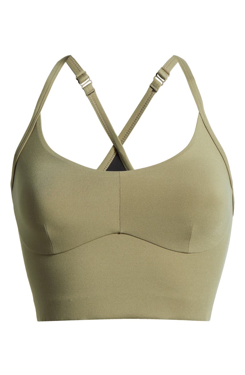 Varley Always Surrey Longline Sports Bra, Alternate, color, Dusky Green