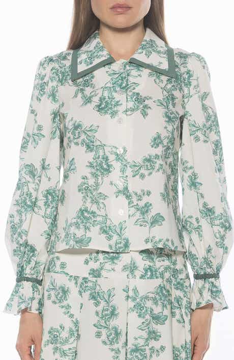 Alexia Admor Shannan Tipped Collar Button-Up Shirt