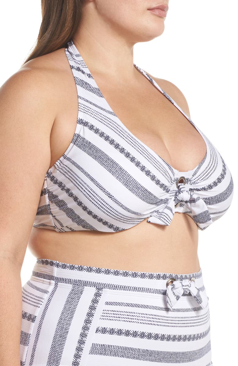 Tommy Bahama Sand Bar Underwire Halter Bikini Top, Alternate, color, 