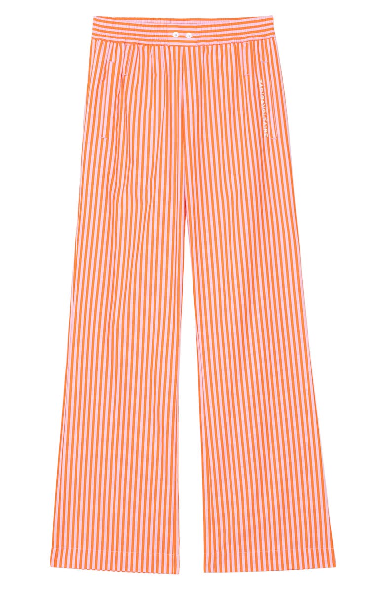 Zadig & Voltaire Poma Pop Raye Wide Leg Pants, Alternate, color, Lady