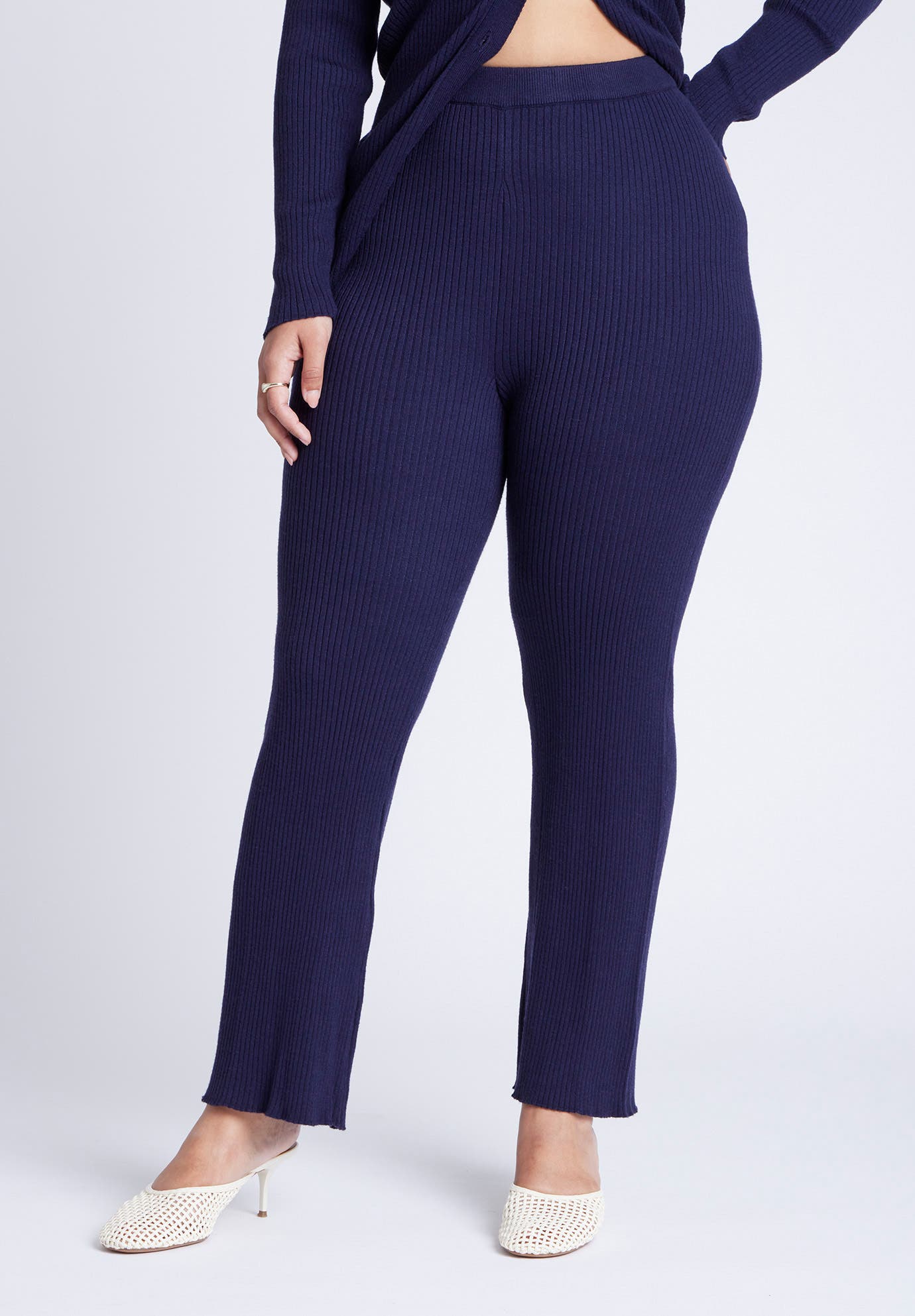 Ribbed Sweater Pull On Pant - image 2