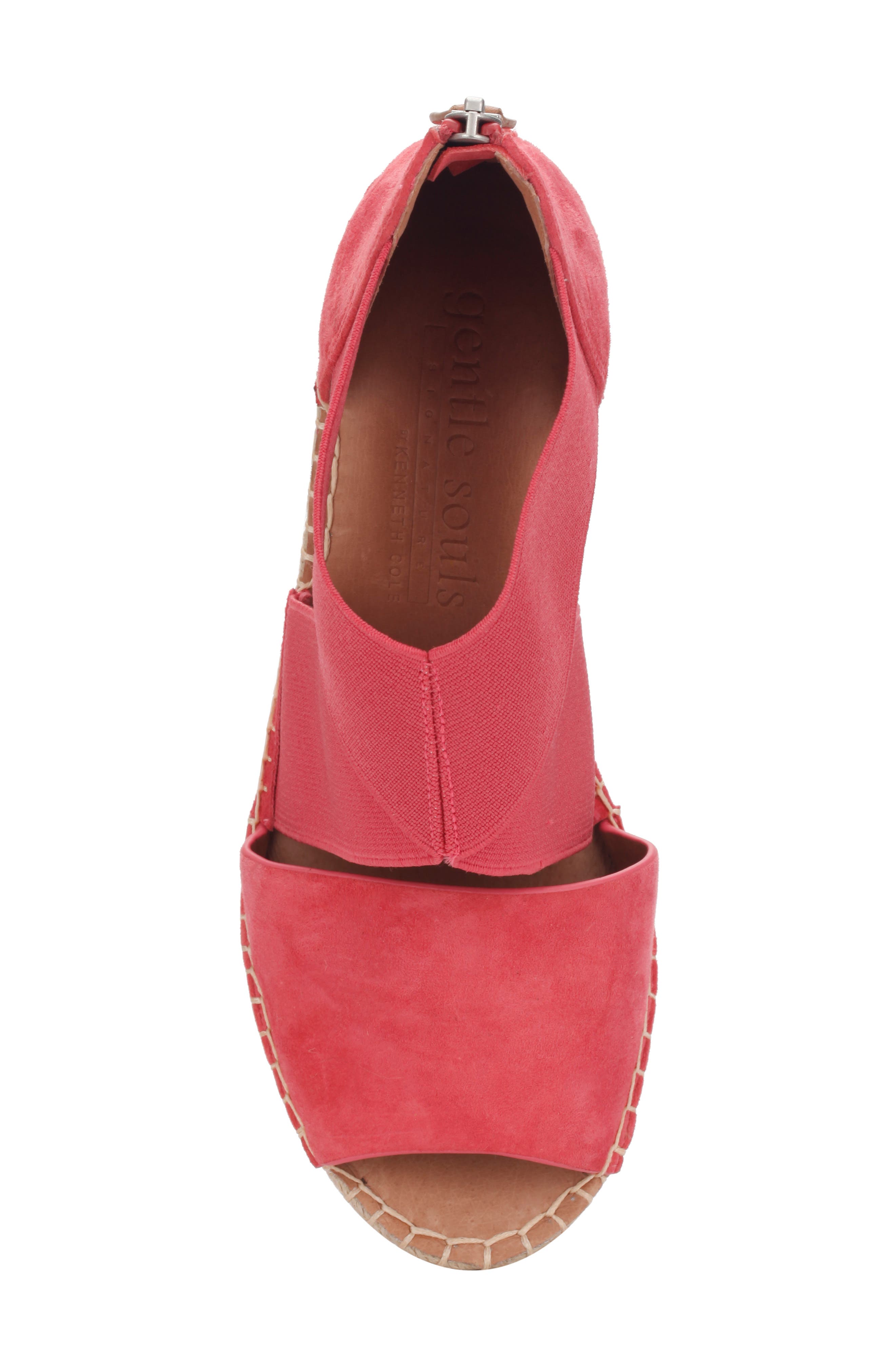 Signature Colleen Espadrille Wedge Sandal, Alternate, color, CORAL