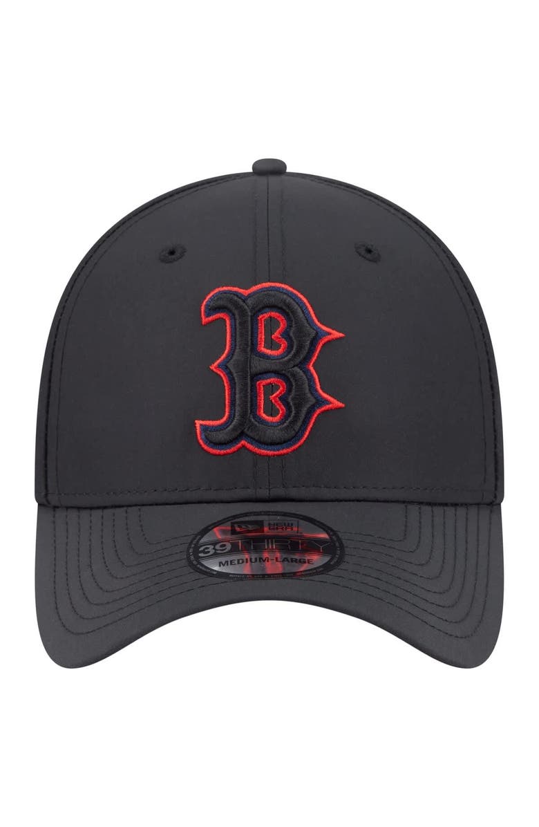 New Era Men's New Era Black Boston Red Sox Night 39THIRTY Flex Hat, Alternate, color, Black