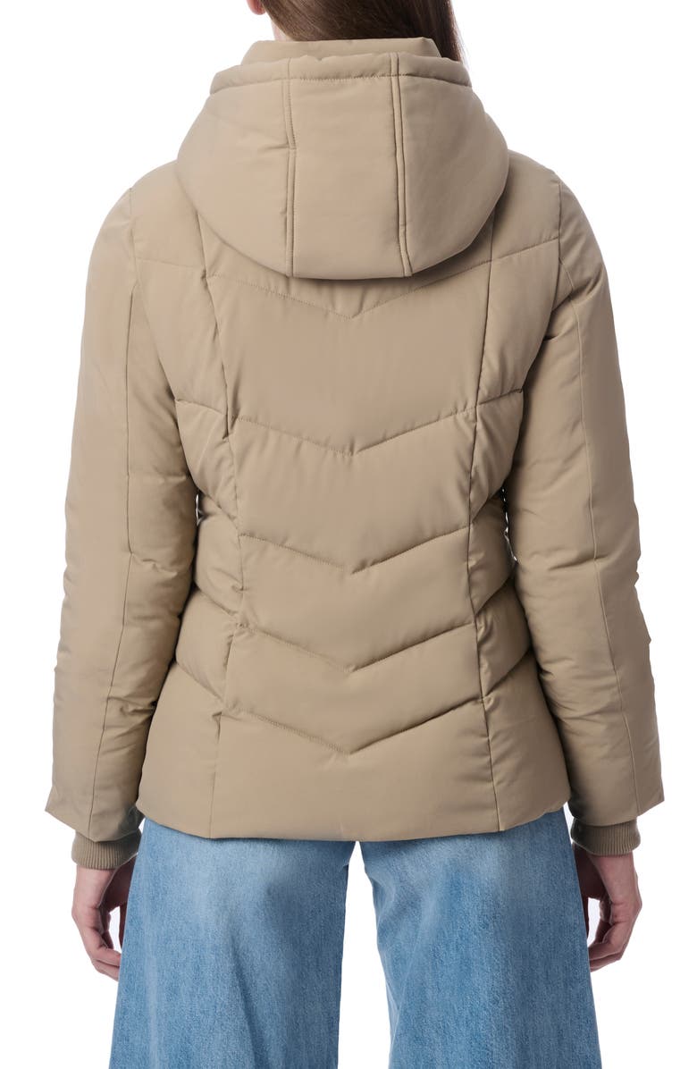 Bernardo Hooded Recycled Polyester Puffer Jacket, Alternate, color, Moon Rock