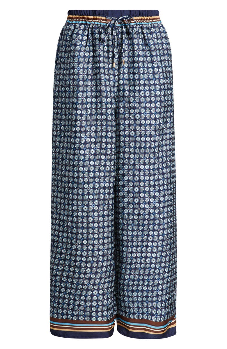 Halogen<sup>®</sup> Relaxed Drawstring Satin Pants, Alternate, color, Classic Navy