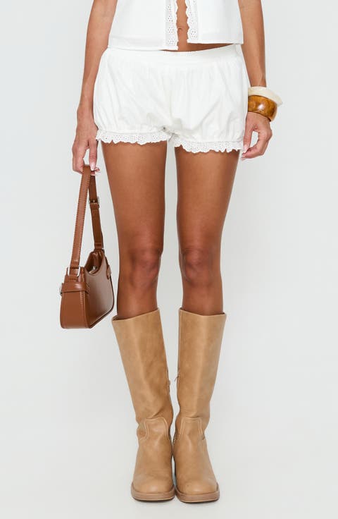 Better Days Broderie Trim Bloomer Shorts