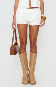 Princess Polly Better Days Broderie Trim Bloomer Shorts