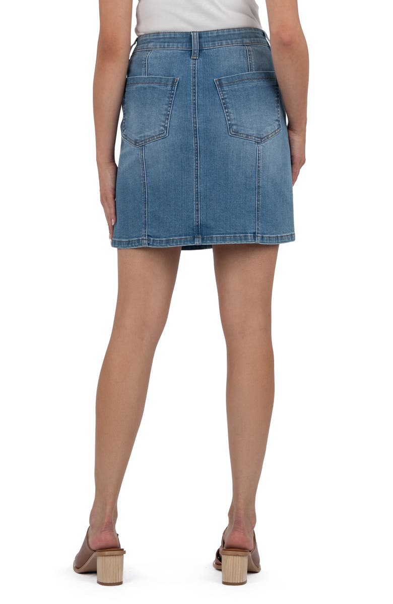 KUT from the Kloth Hayden Patch Pocket Denim Skirt, Alternate, color,
