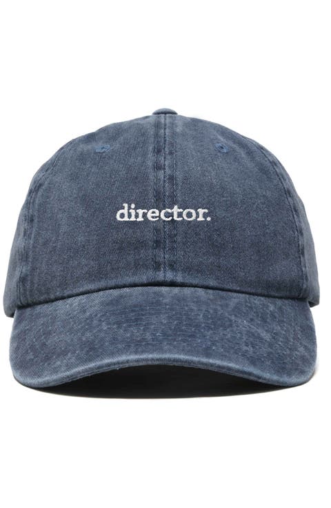 Director Embroidered Low Crown Cap