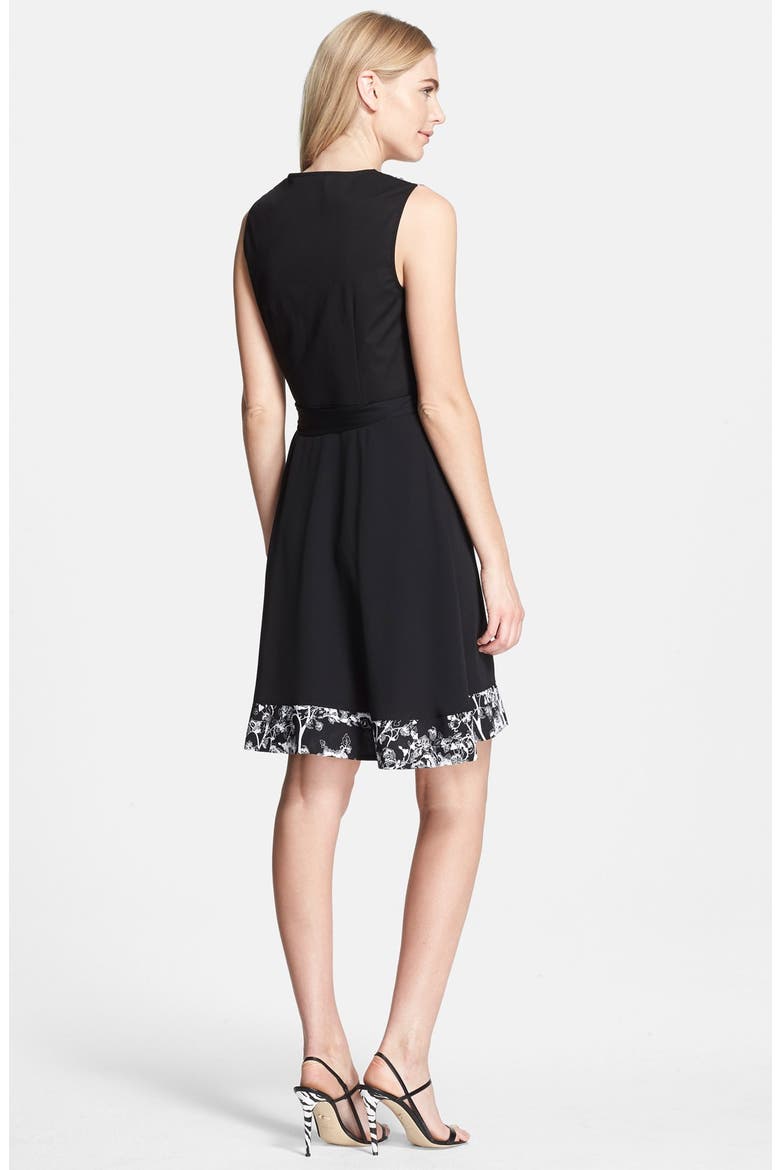 'Kylie' Stretch Silk Wrap Dress, Alternate, color, MULTI