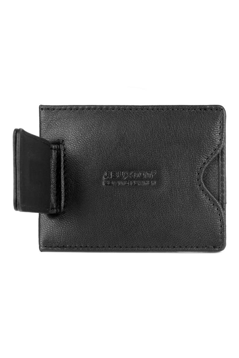 Emblem Front Pocket RFID Magnetic Money Clip, Alternate, color, BLACK