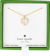 Kate Spade New York pavé heart pendant necklace